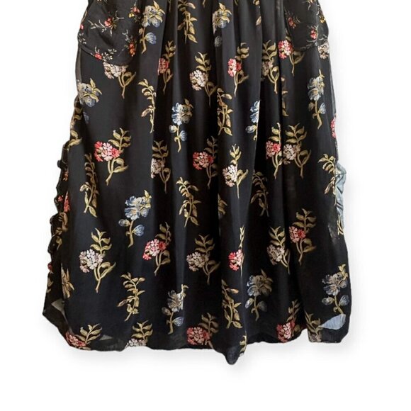 COMME DES GARÇONS Tricot Floral Print/Cable knit Midi Skirt, One size - Picture 7 of 16